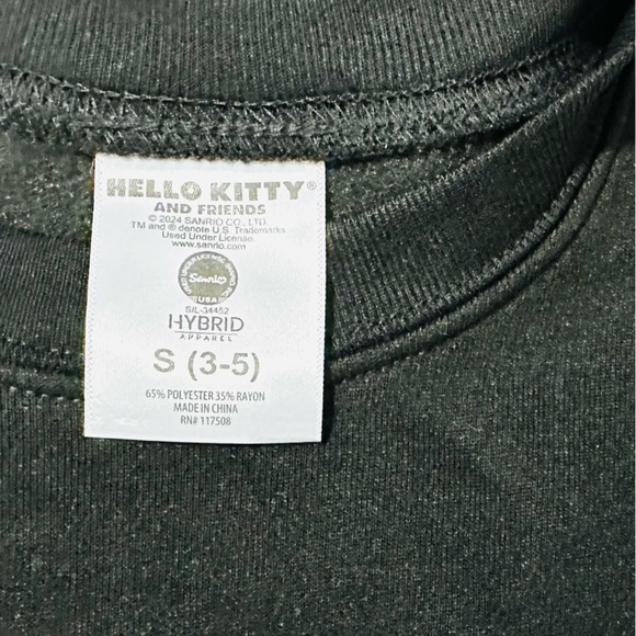 NWT Sanrio Co. Hello Kitty And Friends Women’s & Junior’s Black Sweatshirt - Picture 4 of 7